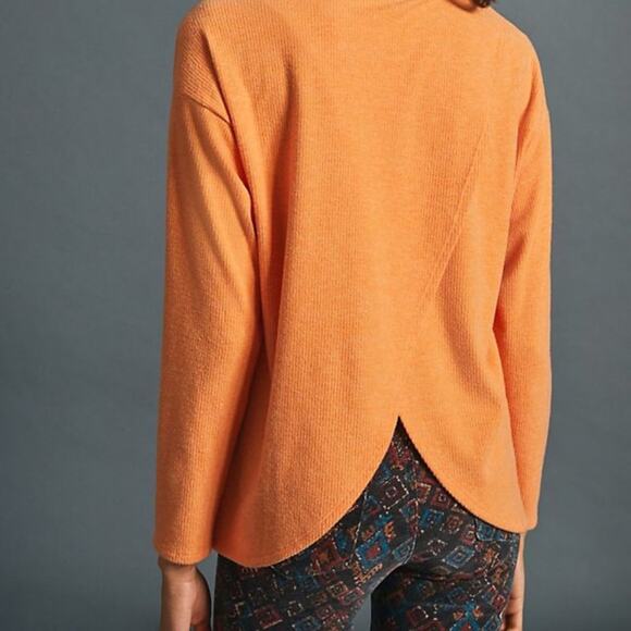 Anthropologie Orange Trina Tulip-Back Top - Picture 5 of 16